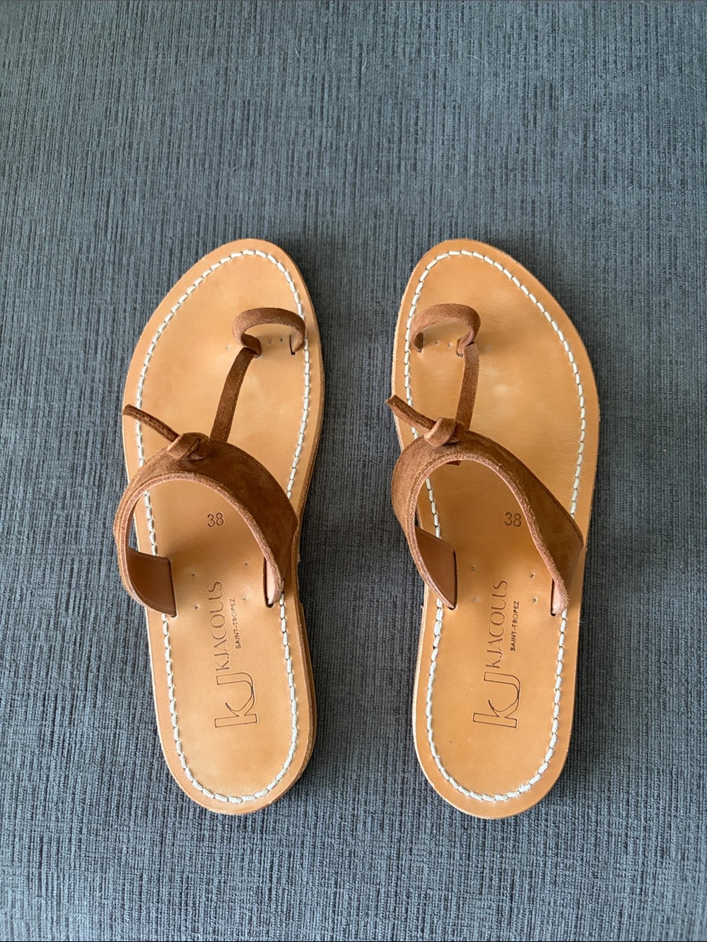 K Jacques suede sandals